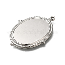 Оправы для подвесок из нержавеющей стали 304 в виде кабошонов&nbsp;STAS-H225-03P