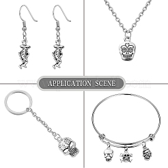 100шт 10 стиля подвески из сплава в тибетском стиле&nbsp;SKUL-CJ0001-01