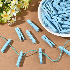 50 шт. зажимы для фотобумаги своими руками из дерева&nbsp;AJEW-SP0003-43B