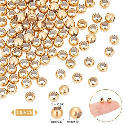 100 шт. ионное покрытие (ip) 202 нержавеющая сталь рондель разделительные бусины&nbsp;STAS-UN0030-76-1