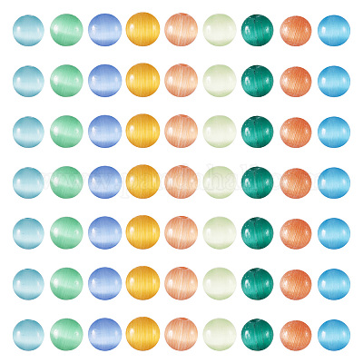 180 шт. 9-х цветные бусины кошачий глаз&nbsp;CE-TA0001-03-1