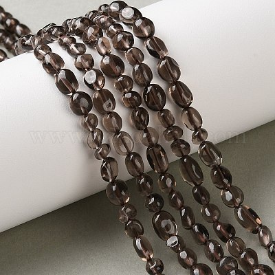 Натуральные ледяные обсидиановые бусинки&nbsp;G-C268-A07-6x8mm-1