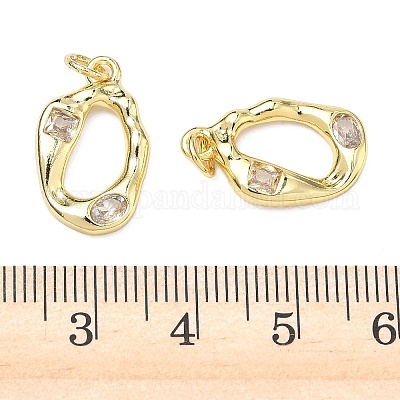 Латунные микро проложить кубического циркония подвески&nbsp;KK-P348-02B-G02-1