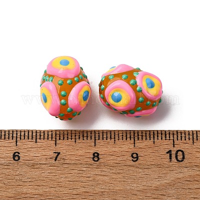 Стеклянные эмалевые бусины&nbsp;GLAA-C038-01D-1