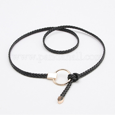 Плетеный шнур из микрофибры и искусственной кожи&nbsp;OCOR-WH0101-29A-1