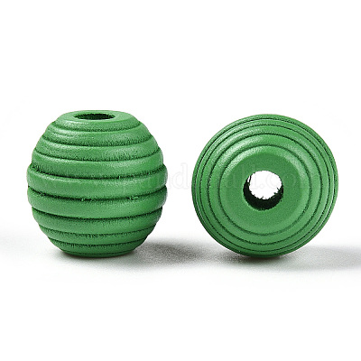 Расписные натуральное дерево улей европейские бусины&nbsp;WOOD-Q040-019A-A05-1