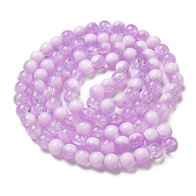 Стеклянные бусины кракле &nbsp;X1-GLAA-U001-8mm-04-1