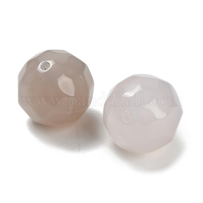 Природного серого агата бисера&nbsp;G-C254-B06-12mm-1