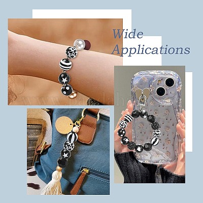 100 шт. Непрозрачные акриловые бусины&nbsp;OACR-CJ0002-50-1