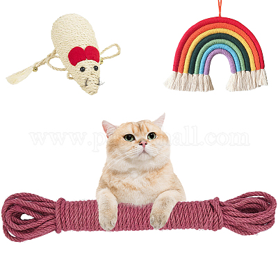 50м круглый витой джутовый шнур&nbsp;OCOR-WH20006-14A-1