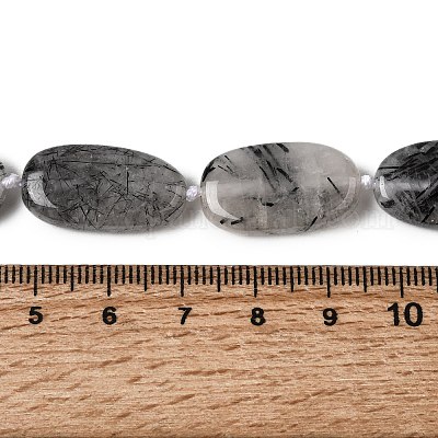 Натуральный турмалированный кварц / черный рутиловый кварц&nbsp;G-D365-C02-1