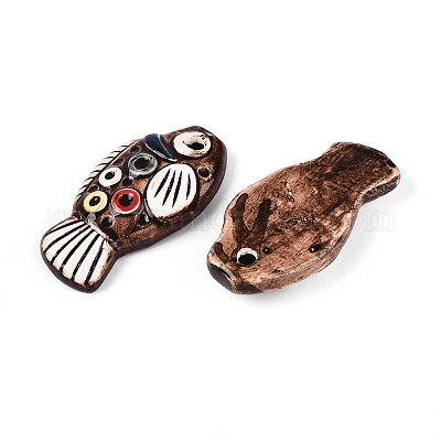 Ручной работы фарфора большие кулоны&nbsp;PORC-T133-34-1