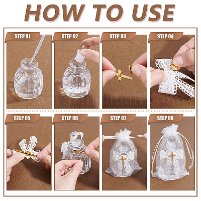 14 шт. стеклянный флакон для ароматерапии духов&nbsp;AJEW-GA0009-42-1