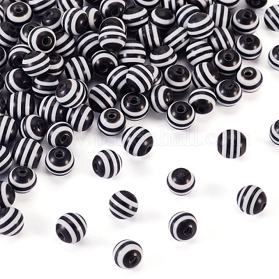 Полосатый бисера смолы&nbsp;RESI-TAG0001-01-1