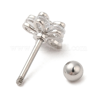 Серьги-гвоздики из циркония&nbsp;LS-EJEW-L265-03P-1