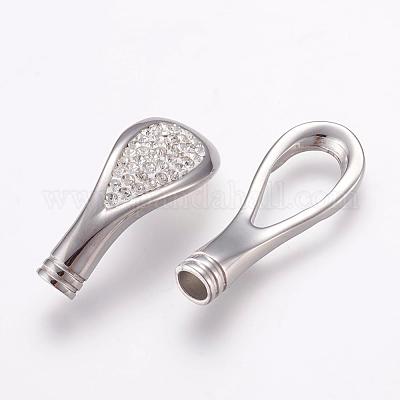 Магнитные застежки из нержавеющей стали 304 с клеевыми концами STAS-L189-09P-1