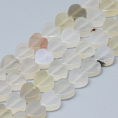 Естественные белые нити агата шарик G-T074-17-1