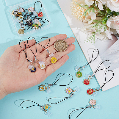 20 шт. 10 стильных эмалевых ремешка для мобильного телефона&nbsp;HJEW-OC00116-1