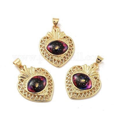 Подвески из непрозрачной смолы KK-G419-13G-06-1