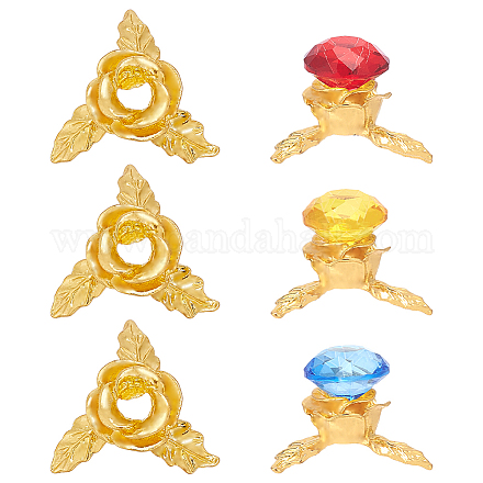 6 шт. держатель для хрустального шара из сплава&nbsp;AJEW-AR0005-40-1