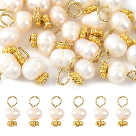 20 шт. подвески-картофелины из натурального культивированного пресноводного жемчуга&nbsp;PALLOY-YW00087-1