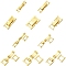 10Pcs 5 Styles Brass Watch Band Clasps, Real 24K Gold Plated, 15~17x3.5~8.5x4mm, 2pcs/style