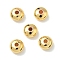 Brass Beads, Rondelle, Rack Plating, Cadmium Free & Lead Free, Real 18K Gold Plated, 7x4mm, Hole: 1.6mm