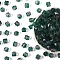 300Pcs Two Tone Transparent Spray Painted Acrylic Beads, Polygon, Faceted, Medium Sea Green, 7.5x8x8mm, Hole: 1.8mm