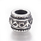 304 Stainless Steel Beads, Drum, Antique Silver, 12x9mm, Hole: 6mm