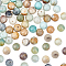 Natural Flower Amazonite Beads Strands, Round, 10mm, Hole: 1.5mm, about 38pcs/strand, 15.5 inch