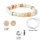DIY Natural Pink Aventurine Round Beaded Stretch Bracelet Making Kit, 8~8.5mm, Hole: 1mm