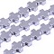 Electroplate Non-magnetic Synthetic Hematite Beads Strands, Cross, Platinum Plated, 10x10x4mm, Hole: 1mm, about: 39pcs/strand, 15.7 inch