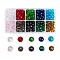 Glass Beads, Faceted, Rondelle, Mixed Color, 8x6mm, Hole: 1mm, 10 colors, 40pcs/color, 400pcs/box