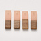 Transparent Resin & Walnut Wood Pendants, Waxed, Rectangle, Pink, 20x6.5x3~4mm, Hole: 1.8mm
