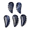 Natural Sodalite Pendants, Wing Charms, 43~43.5x20~20.5x18~18.5mm, Hole: 1.5mm