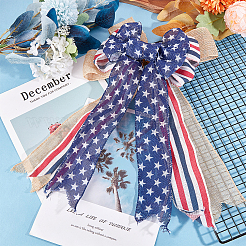 Банты из полиэстера и мешковины&nbsp;DIY-WH0304-570