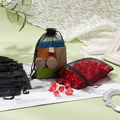 Подарочные пакеты из органзы с кулиской&nbsp;OP-R016-13x18cm-18