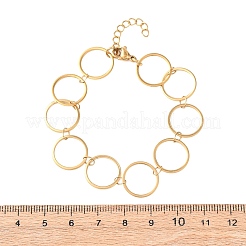 Браслеты-цепочки из нержавеющей стали 304&nbsp;BJEW-P373-02C-G