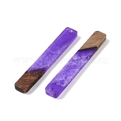 Большие подвески из смолы и дерева&nbsp;WOOD-F015-02E