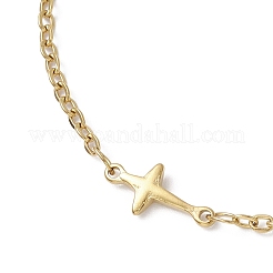 Браслеты на ногу из нержавеющей стали 304 с поперечными связями&nbsp;AJEW-AN00722-02