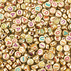 500 шт. 5 стиля покрытия непрозрачные акриловые бусины&nbsp;OACR-TA0003-60