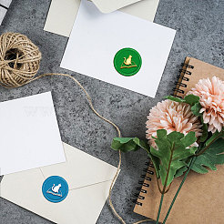 Латунная восковая печать штамп с ручкой&nbsp;AJEW-WH0184-1002