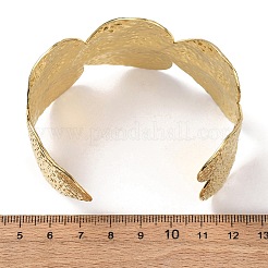 Браслеты-манжеты из нержавеющей стали 304 для женщин&nbsp;BJEW-Z159-01G