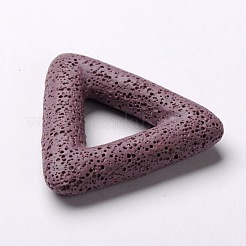 Большие треугольные подвески из синтетического лавового камня&nbsp;G-O025-04C