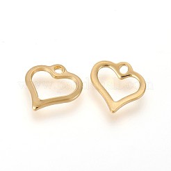 Подвески в виде открытого сердца из нержавеющей стали 304&nbsp;LS-STAS-F159-38G