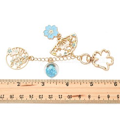 Подвесные брелки из сплава эмали&nbsp;HJEW-FS00049-01