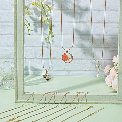 12 шт. набор из 2 круглых цепочек-змей из латуни&nbsp;MAK-NB0001-17