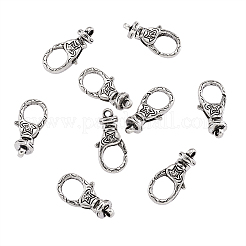 Тибетском стиле сплава омаров коготь застежками&nbsp;TIBE-KS0001-06AS