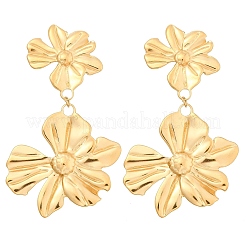 Серьги-гвоздики из нержавеющей стали 304&nbsp;EJEW-D310-01G