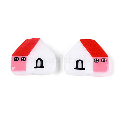 Печатные непрозрачные бусины из смолы&nbsp;RESI-N043-09A-01